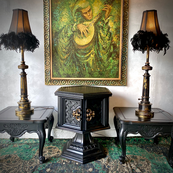 Pair Stiffel Neo Classical Corinthian Column Brass  Table Lamps